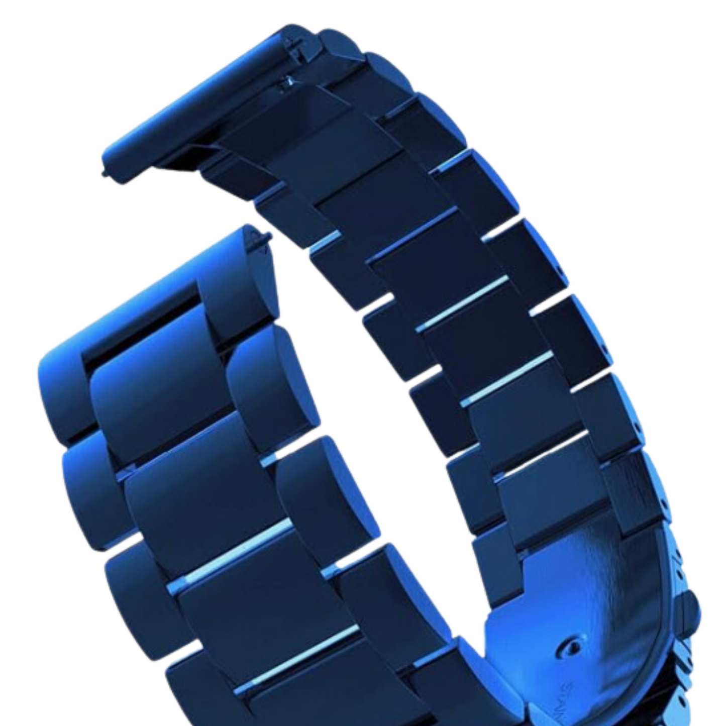 Navy Blue Stainless Steel Watch Strap