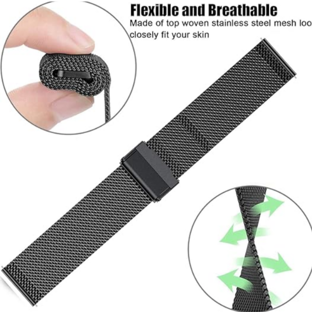 VitalityWatch Milanese loop watch band – detail
