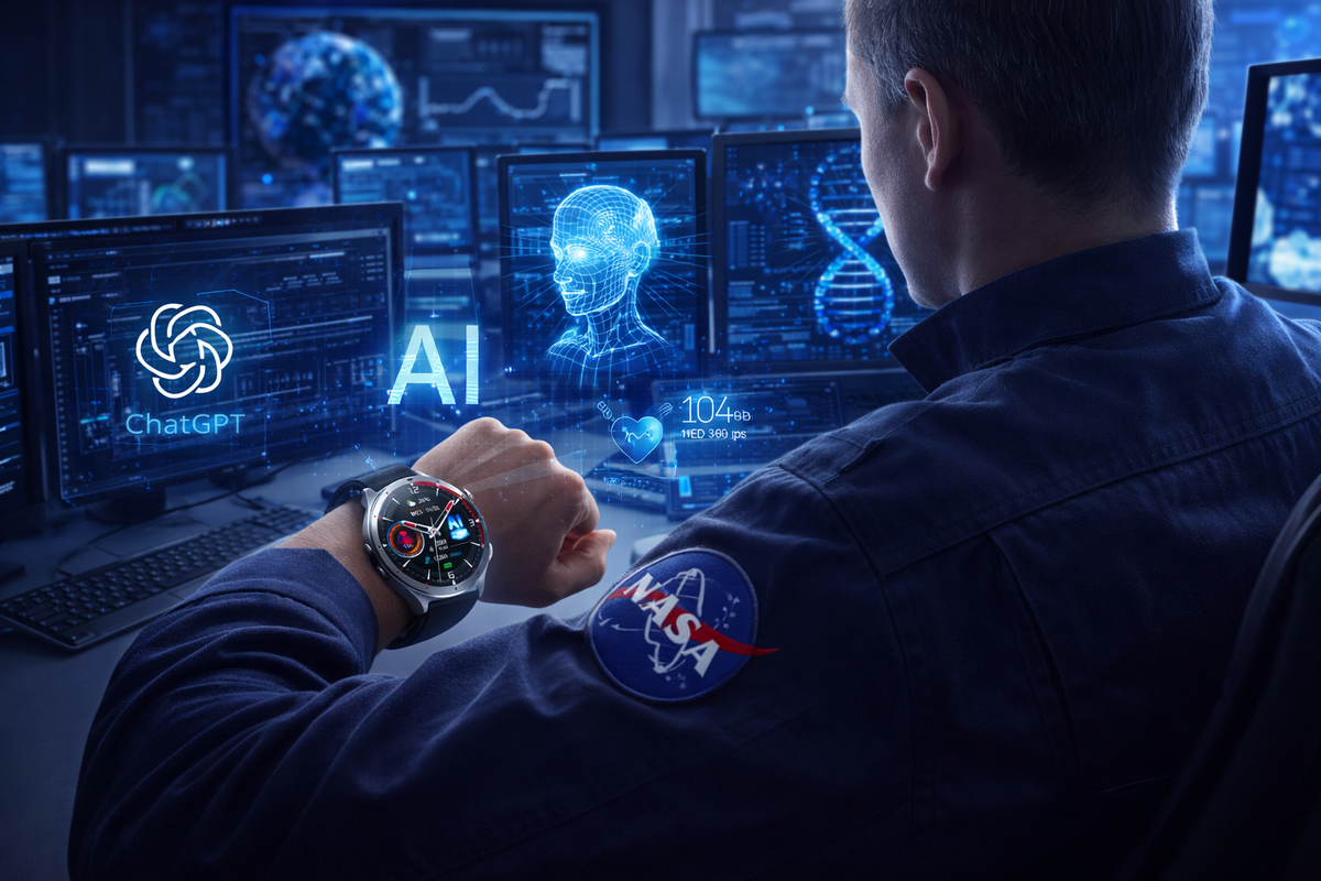 AI Health Watch with digital health data visualization – VitalityWatch