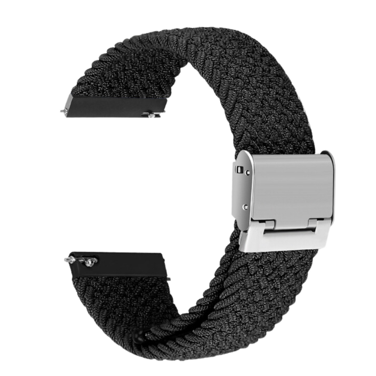 Black Braided Nylon Watch Band for VitalityWatch