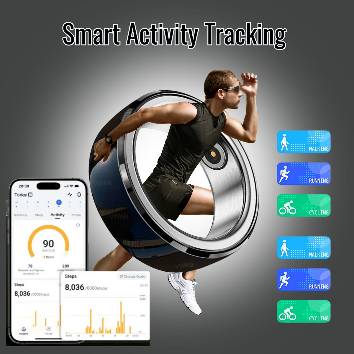 Keep track of your fitness.
