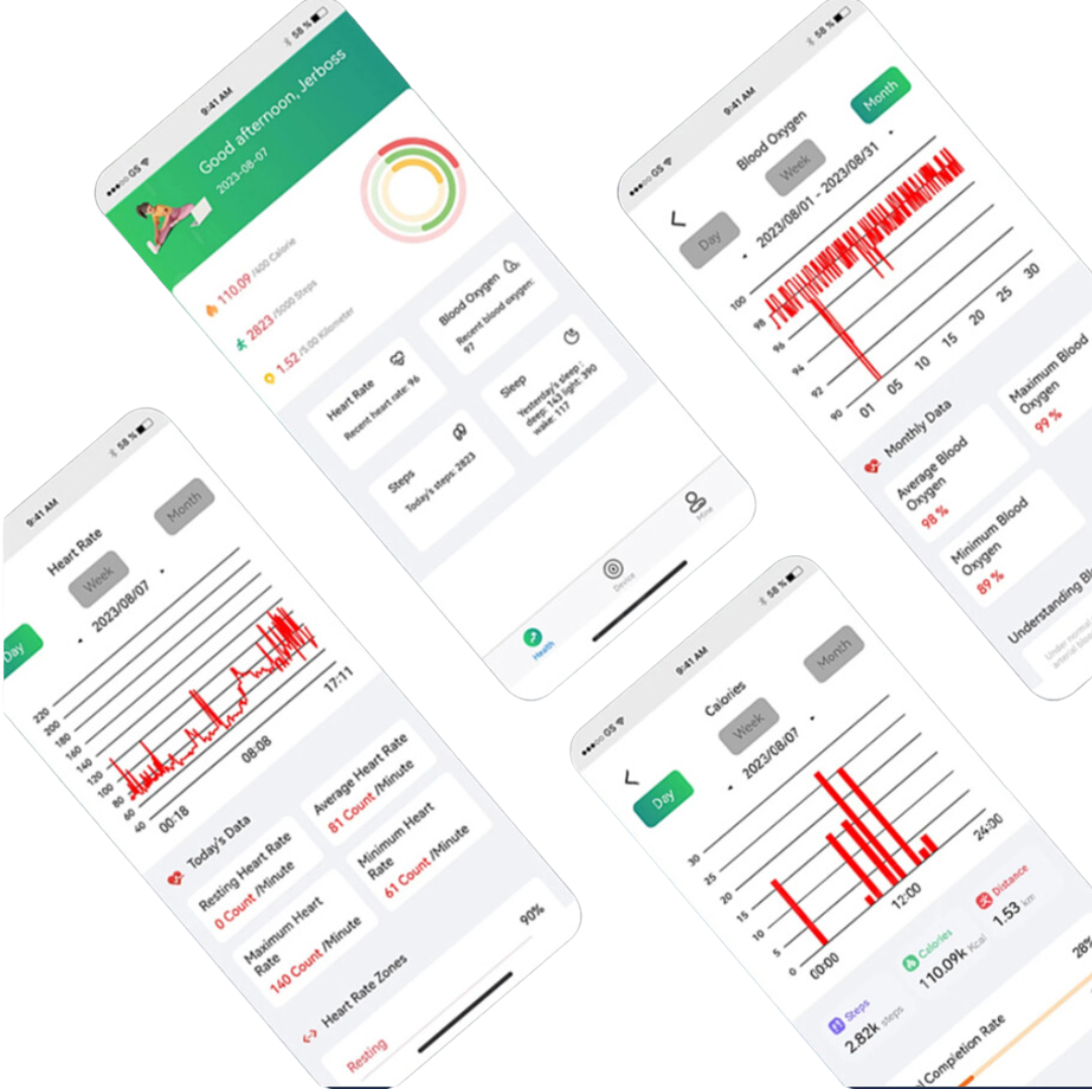 Real-time health coaching with the SmartHealth app.