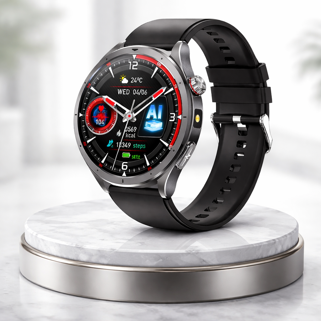 All in One Artificial Intelligence VitalityWatch on a display stand