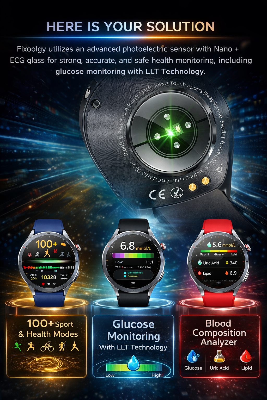 AI Health Watch health monitoring solution infographic – VitalityWatch