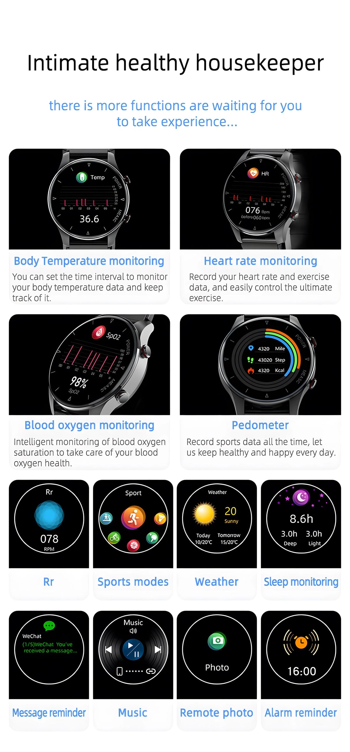 VitalityWatch health watch features