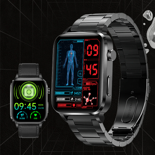 Cold Laser Therapy Watch with stainless steel strap – VitalityWatch