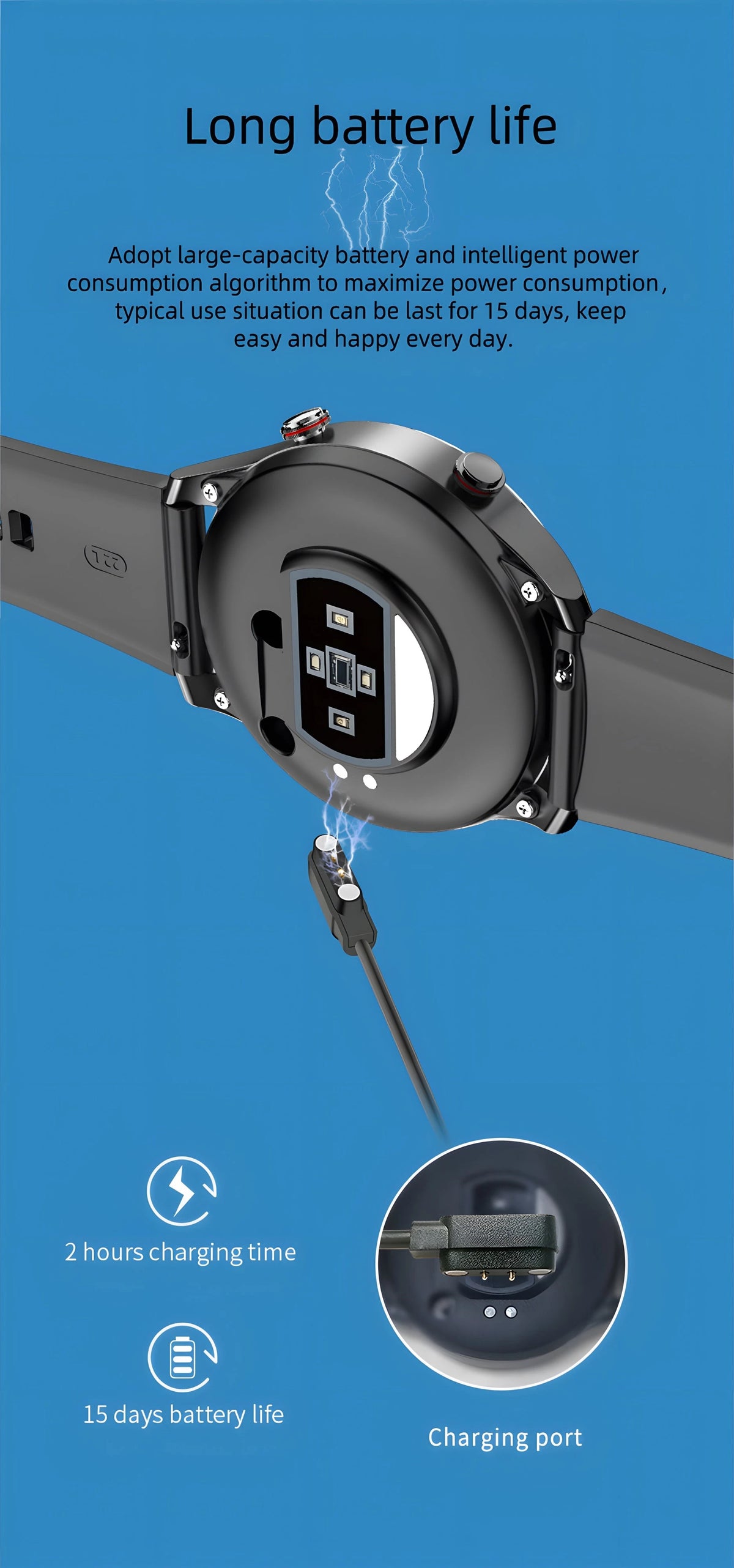 Blood pressure watch charger – VitalityWatch