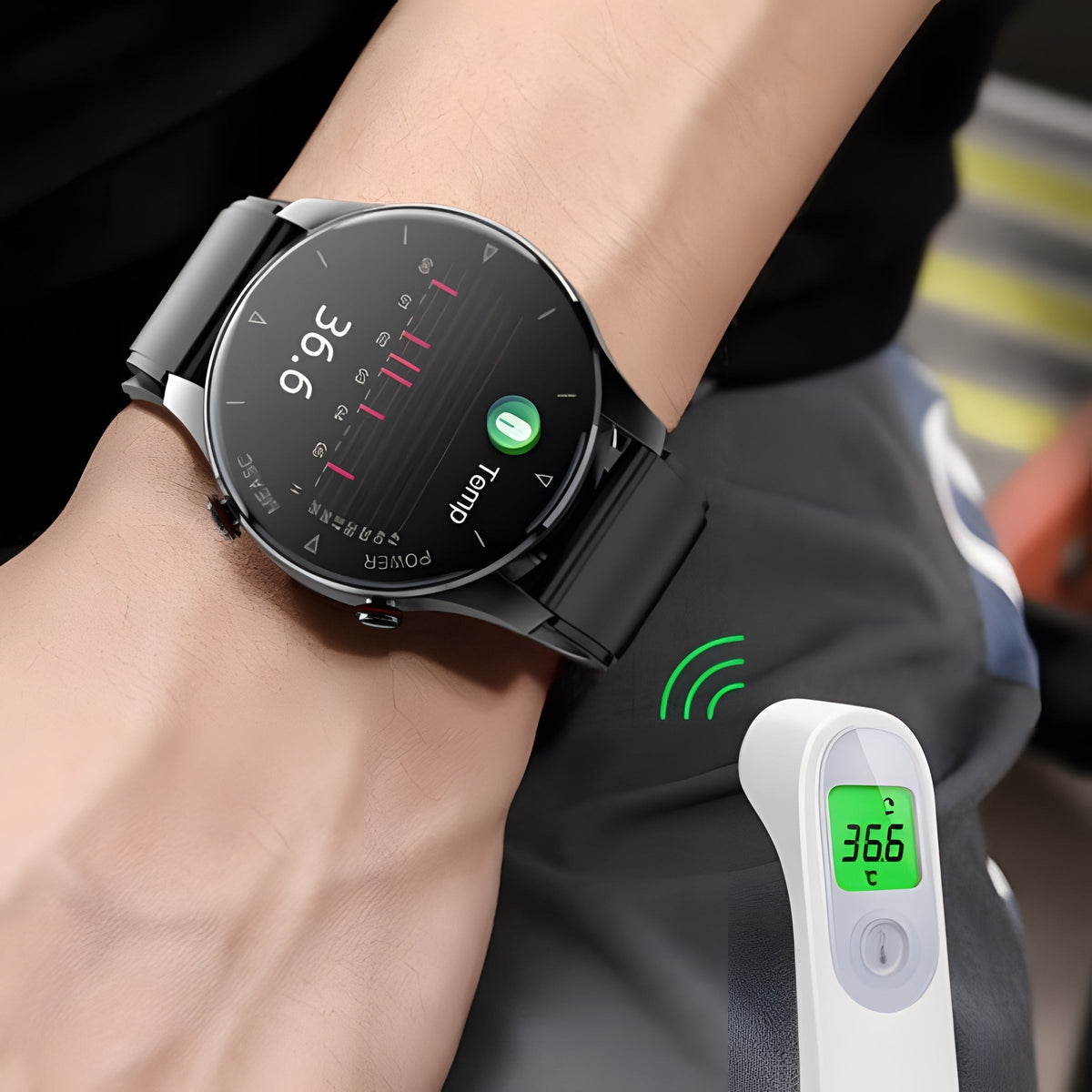 BP Watch with inflatable airbag on the wrist – VitalityWatch